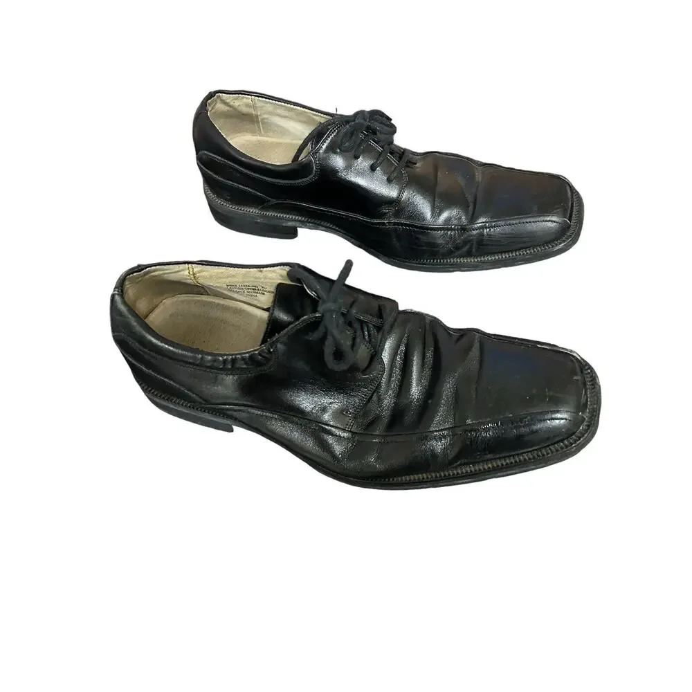 Florsheim Shoes Mens 9 D Casual Lace Up Oxfords 13037-001 Black Leather